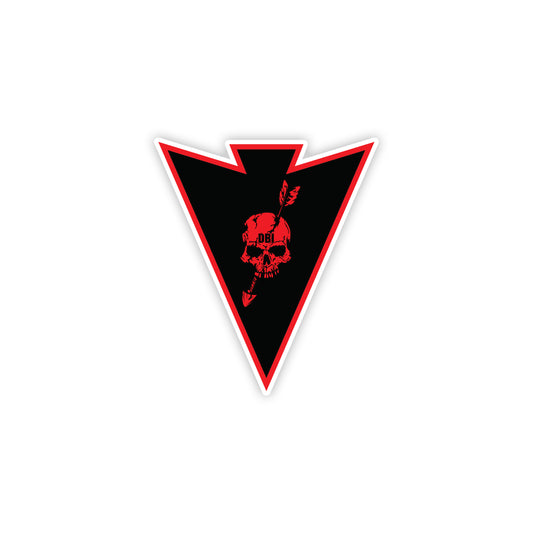 DUI Skull Arrowhead Sticker