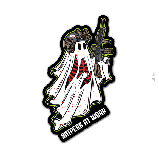Snipers at Work Sticker